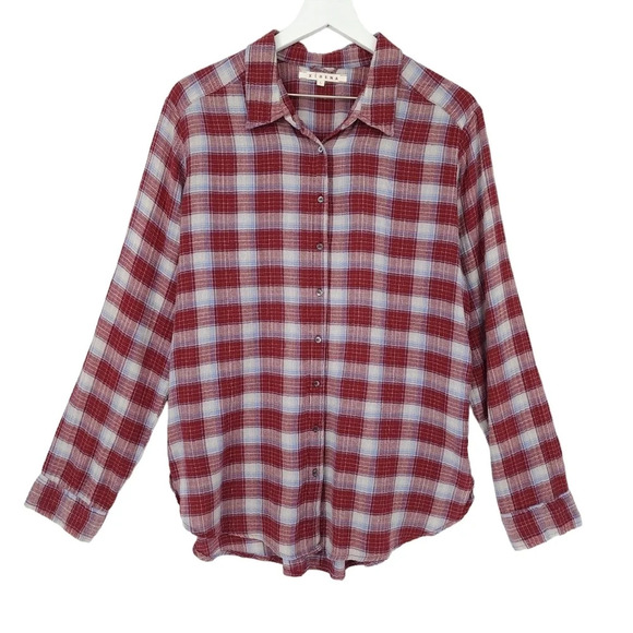Xirena Plaid Cotton Casual Button Up Shirt - Picture 1 of 7